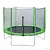 Батут DFC Trampoline Fitness 12ft наружн.сетка, св.зел. (366см)